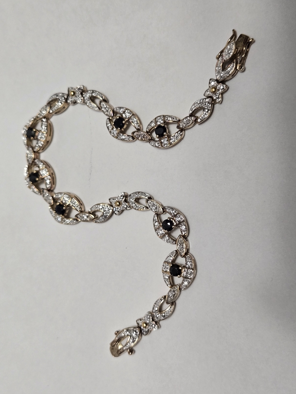 Vintage Gold Vermail Tennis Bracelet